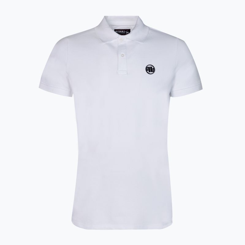 Koszulka polo męska Pitbull Polo Slim Logo white