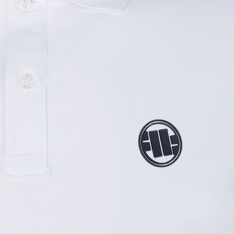 Koszulka polo męska Pitbull Polo Slim Logo white 3