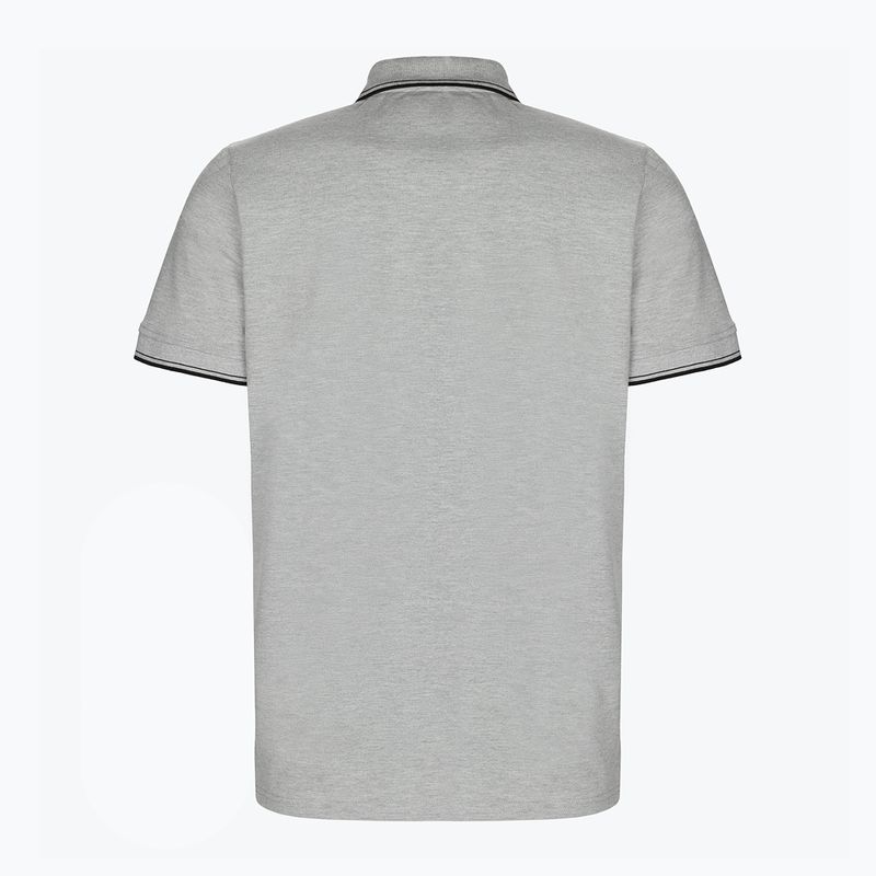 Koszulka polo męska Pitbull Polo Slim Stripes grey/melange 2