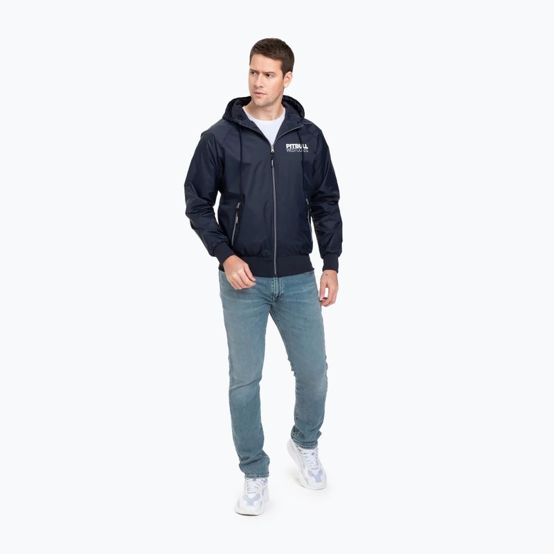 Kurtka męska Pitbull Athletic Hooded Nylon dark navy 2