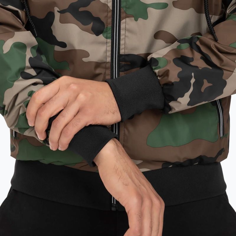 Kurtka męska Pitbull Athletic Hooded Nylon woodland camo 5