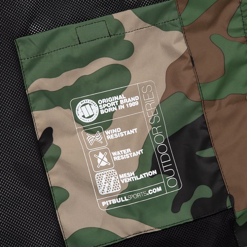Kurtka męska Pitbull Athletic Hooded Nylon woodland camo 13