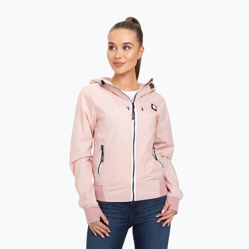 Kurtka damska Pitbull Aaricia Hooded Nylon pink