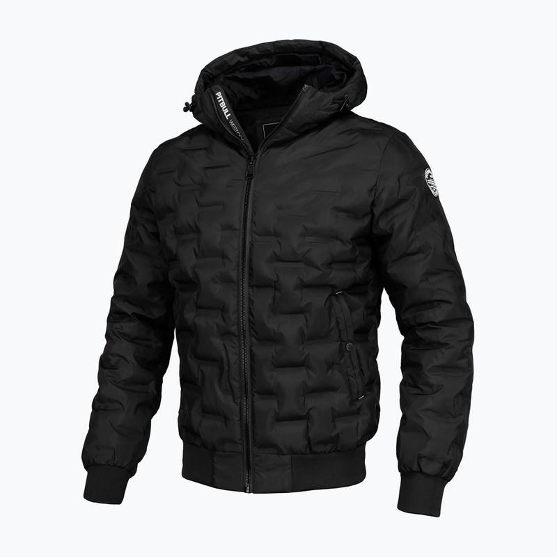 Kurtka zimowa męska Pitbull Quilted Hooded Carver black 5