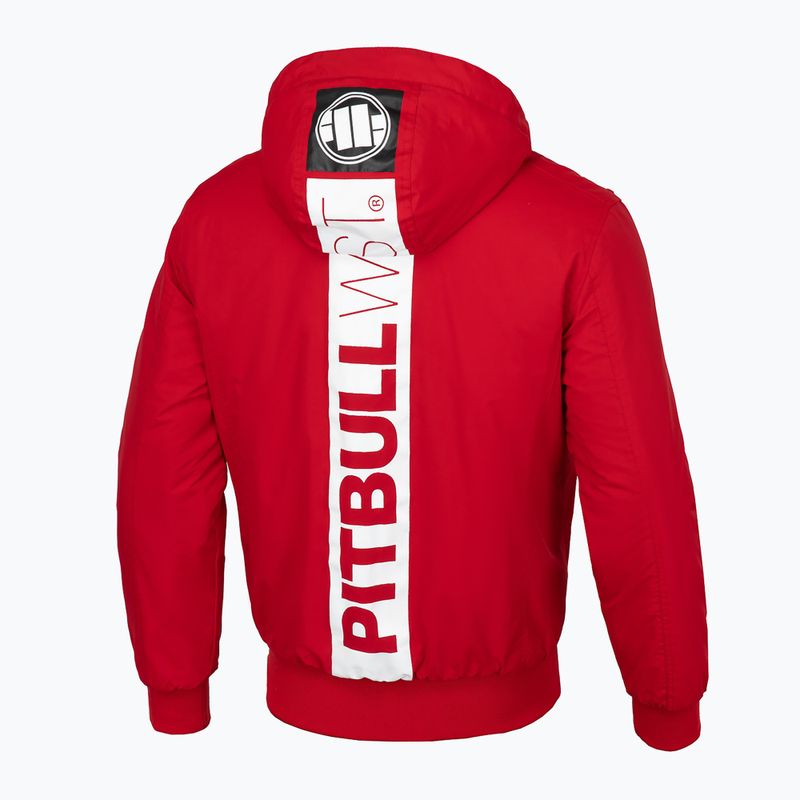 Kurtka zimowa męska Pitbull Cabrillo Hooded red 4