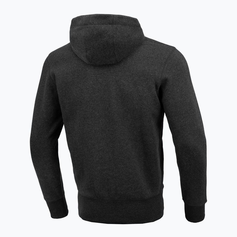 Bluza męska Pitbull Hooded Oldschool Razor charcoal melange 2