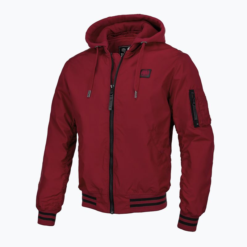 Kurtka męska Pitbull Nimitz Hooded burgundy 8