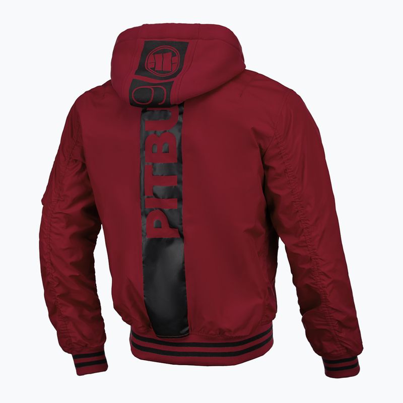 Kurtka męska Pitbull Nimitz Hooded burgundy 10