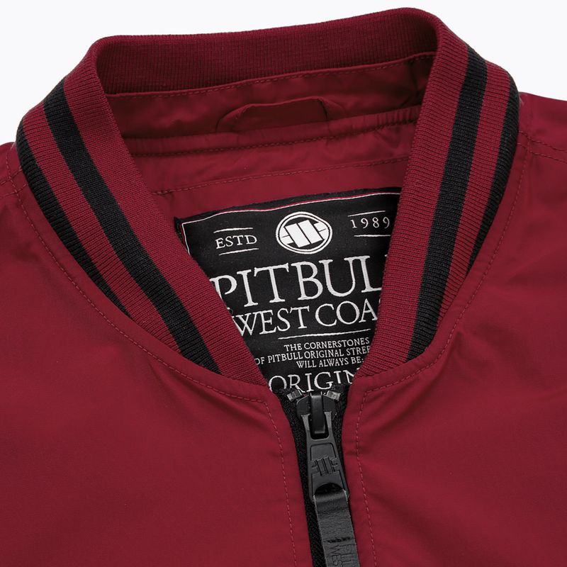 Kurtka męska Pitbull Nimitz Hooded burgundy 12