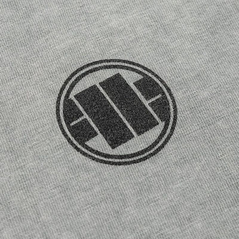 Koszulka męska Pitbull T-Shirt Small Logo Denim Washed 190 grey/melange 4