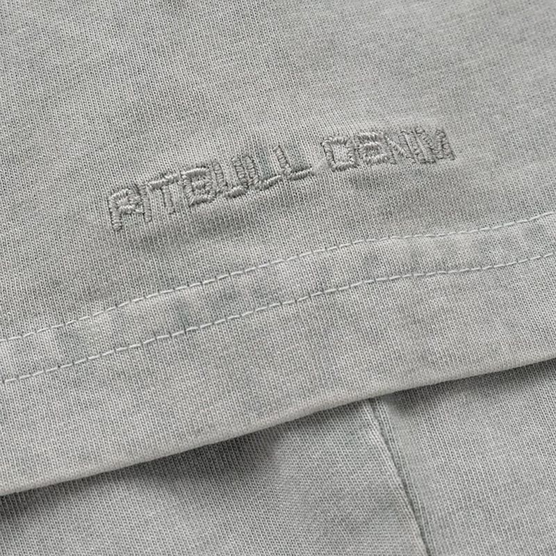 Koszulka męska Pitbull T-Shirt Small Logo Denim Washed 190 grey/melange 5