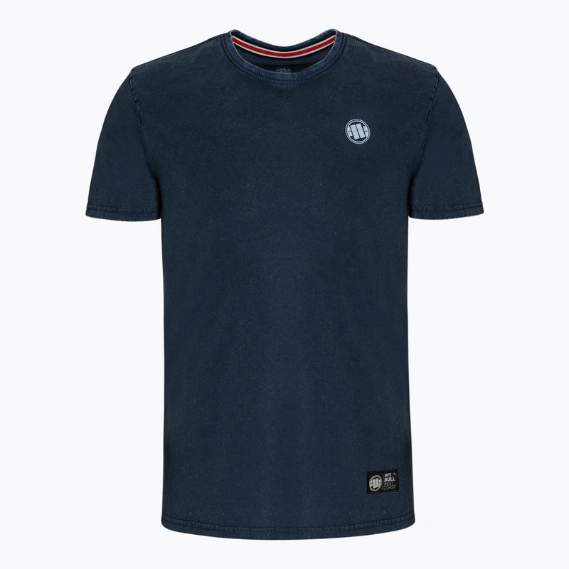 Koszulka męska Pitbull T-Shirt Small Logo Denim Washed 190 dark navy
