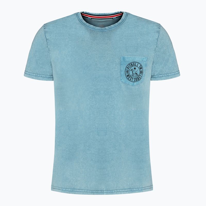 Koszulka męska Pitbull T-Shirt Circle Dog light blue