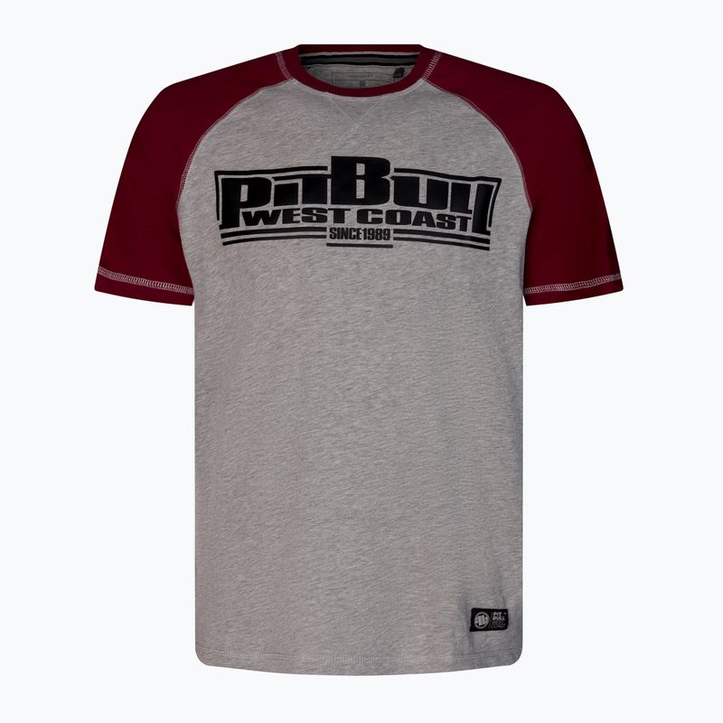 Koszulka męska Pitbull T-Shirt Boxing 210 burgundy