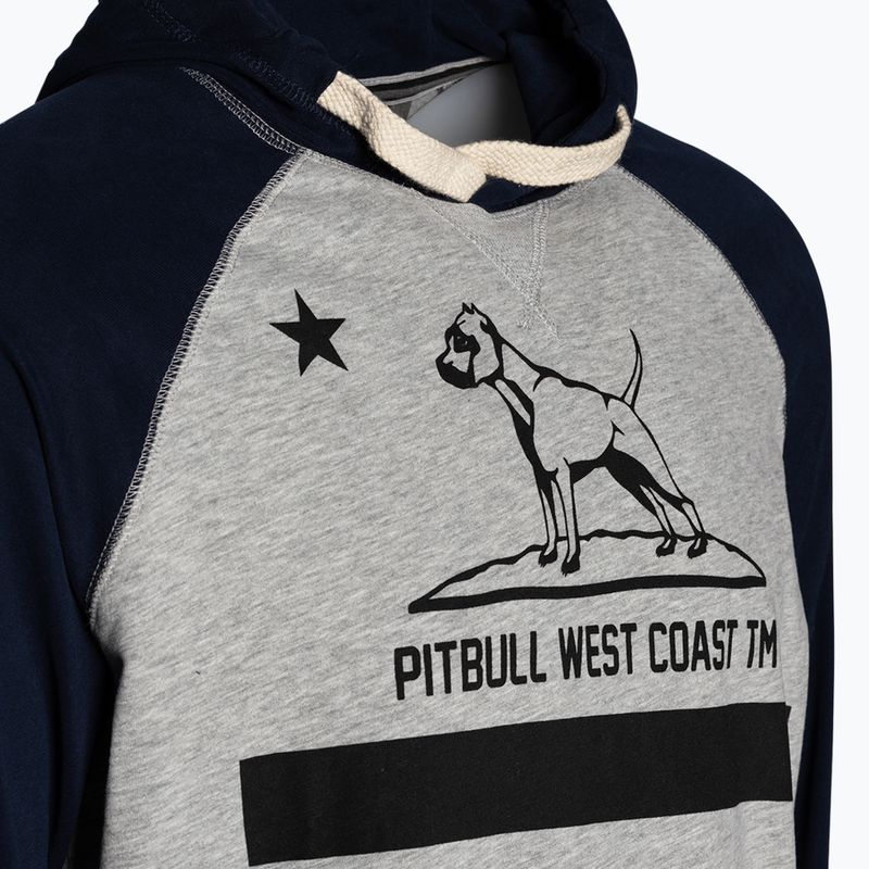 Bluza męska Pitbull Hooded California 210 grey/dark navy 7