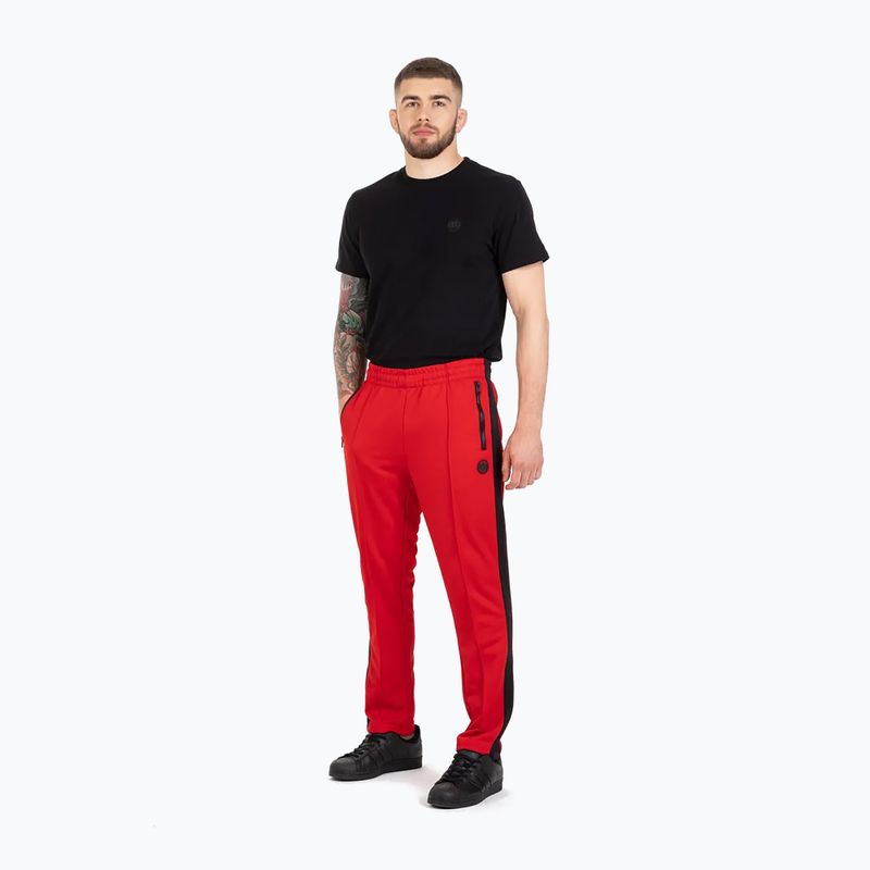 Spodnie męskie Pitbull Oldschool Track Pants Raglan red 2