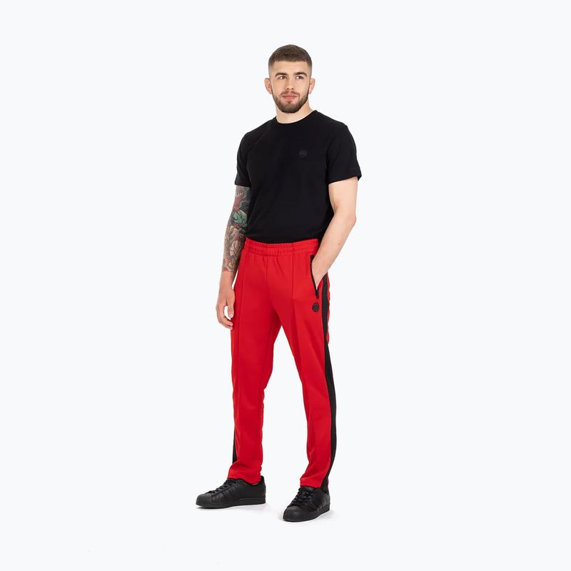 Spodnie męskie Pitbull Oldschool Track Pants Raglan red 4