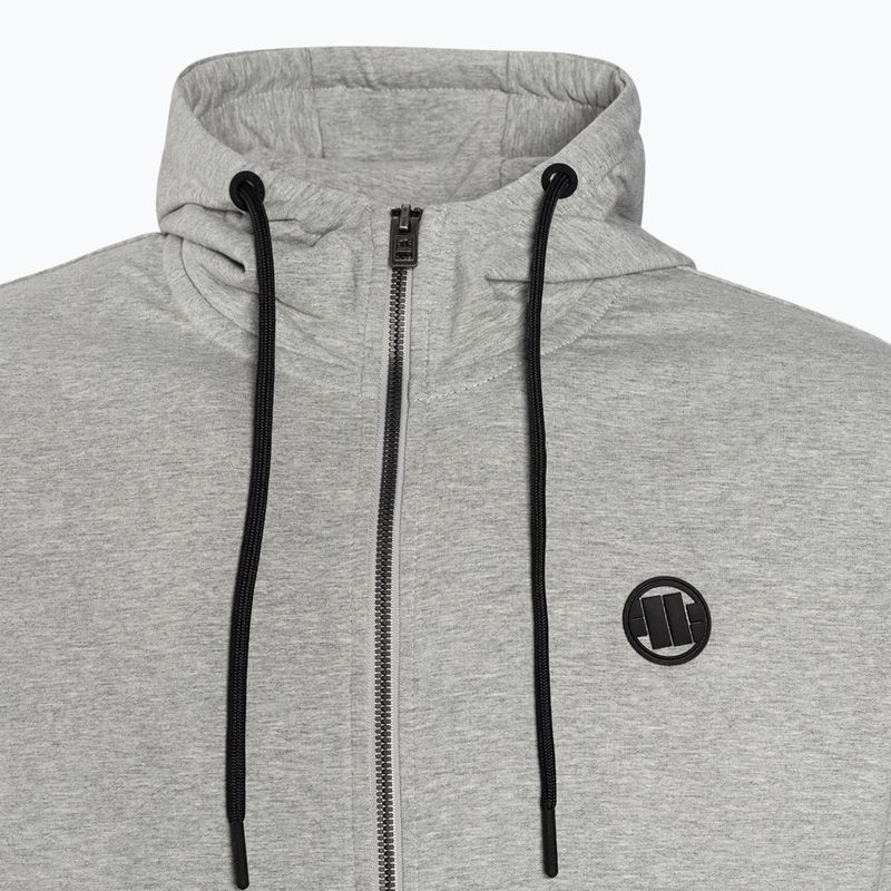 Bluza męska Pitbull Hooded Zip Small Logo F.Terry 220 grey/melange 7