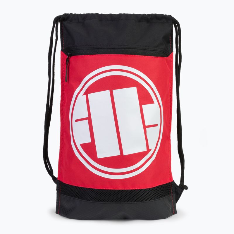 Worek Pitbull Logo 17 l back/red 2
