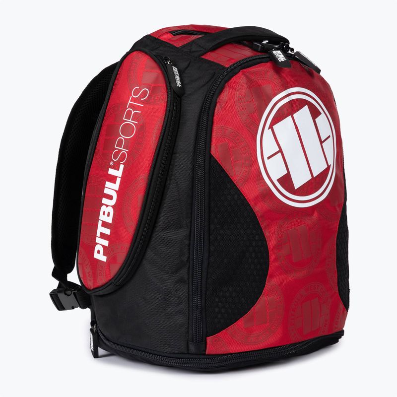 Plecak męski Pitbull Medium Convertible Logo 49-65 l red 2