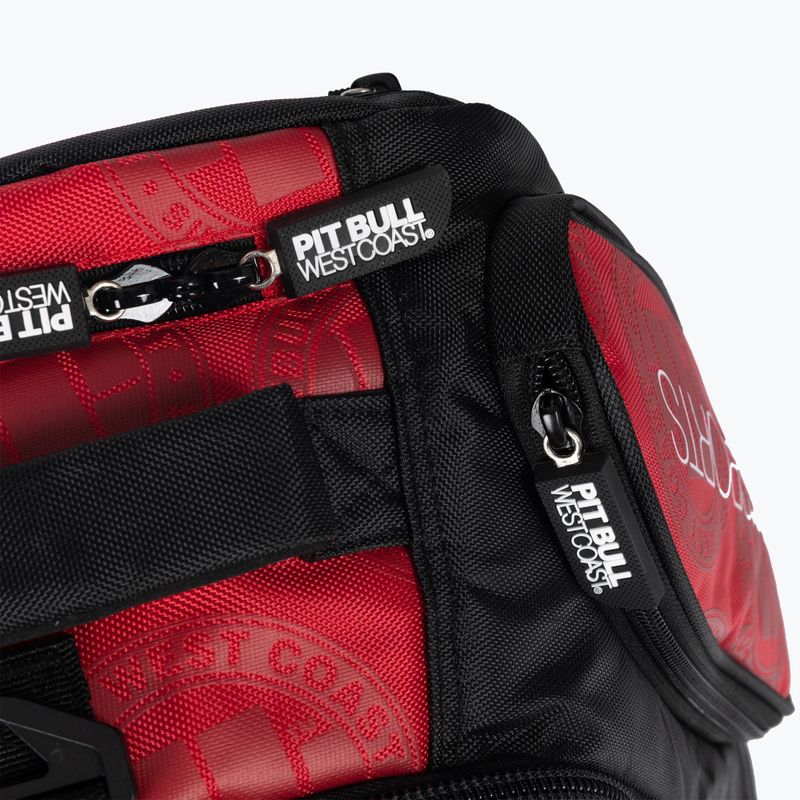 Plecak męski Pitbull Medium Convertible Logo 49-65 l red 4