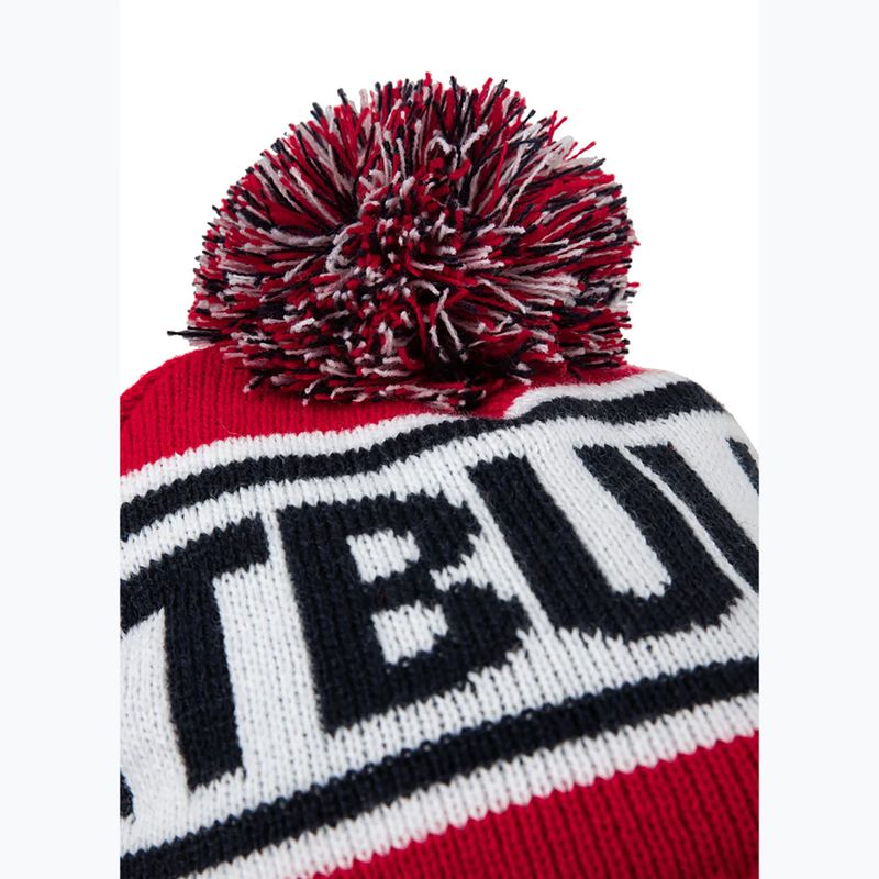 Czapka zimowa męska Pitbull Beanie Fleming II red/dark navy 3