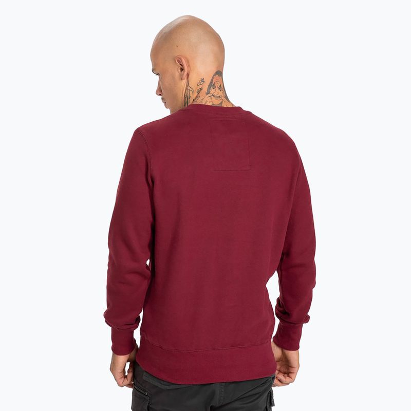 Bluza męska Pitbull Crewneck Classic Logo burgundy 3