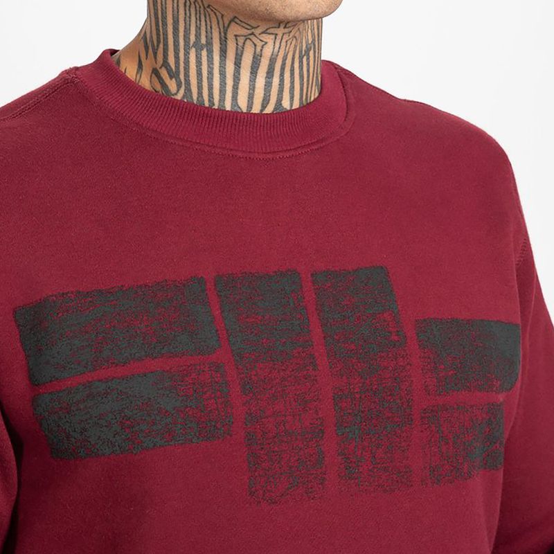 Bluza męska Pitbull Crewneck Classic Logo burgundy 4