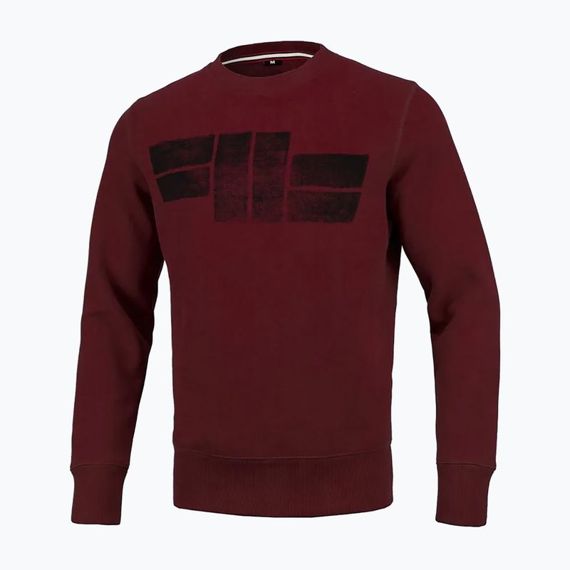 Bluza męska Pitbull Crewneck Classic Logo burgundy 6