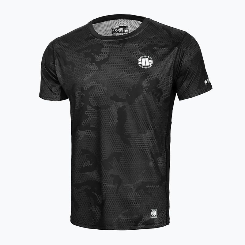 Koszulka męska  Pitbull Performance Mesh Net Camo All Black Camo black camo
