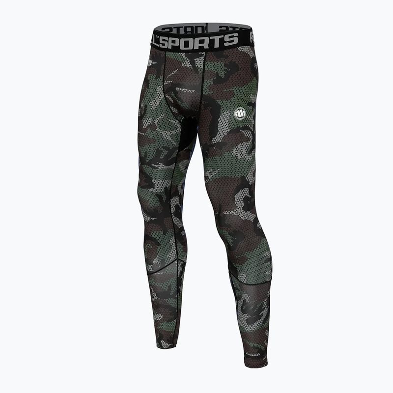 Legginsy męskie Pitbull Net Camo Woodland Camo woodland camo