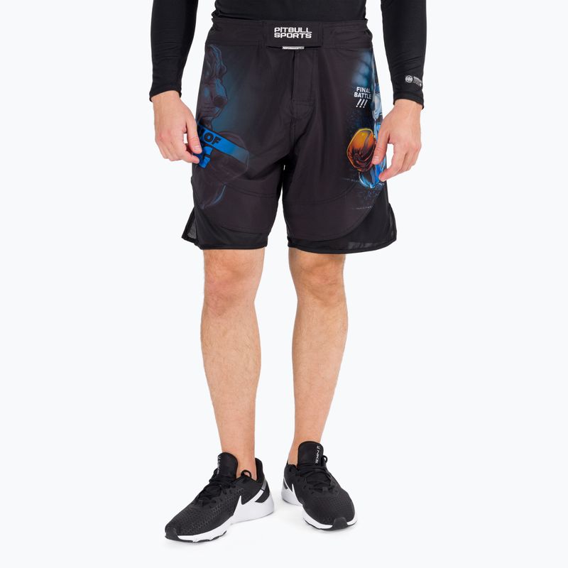 Spodenki grapplingowe męskie Pitbull Grappling Master Of Boxing black 2