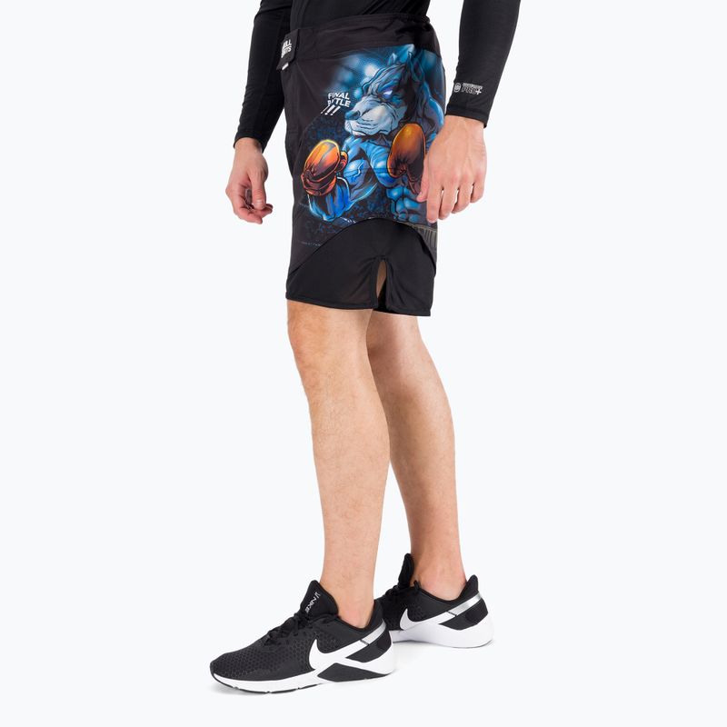 Spodenki grapplingowe męskie Pitbull Grappling Master Of Boxing black