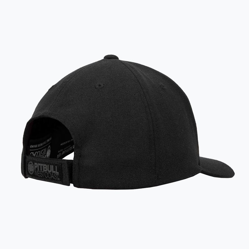 Czapka z daszkiem męska Pitbull Snapback Hook & Loop ,,3D Metal Logo" black 2