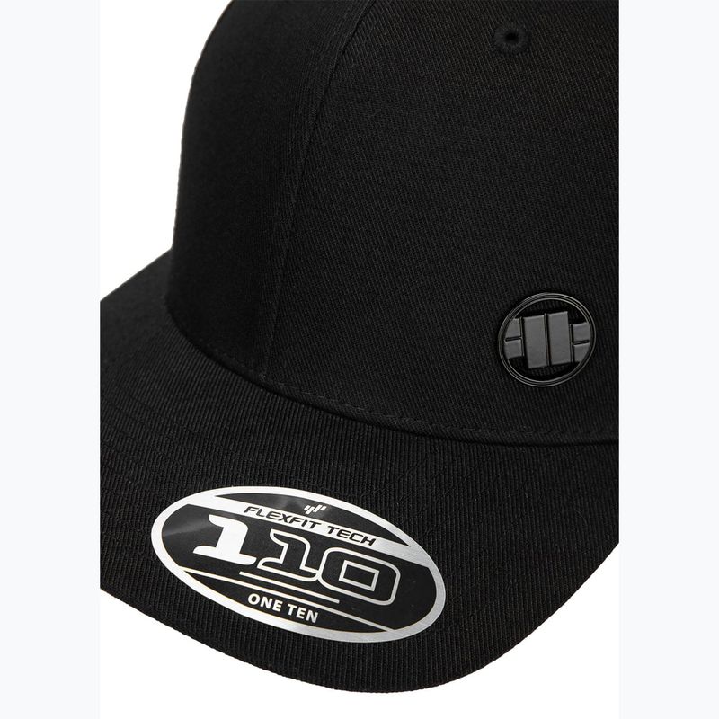 Czapka z daszkiem męska Pitbull Snapback Hook & Loop ,,3D Metal Logo" black 4