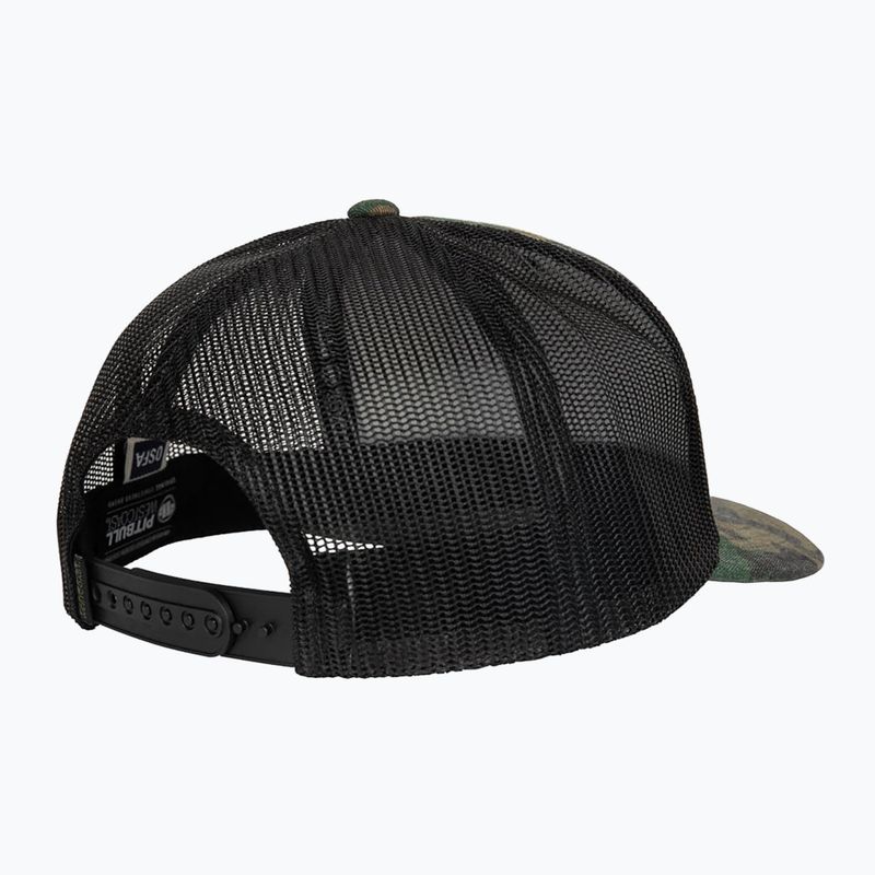 Czapka z daszkiem męska Pitbull Mesh Snapback ,,Blood Dog" Camo Trucker wood/black 2