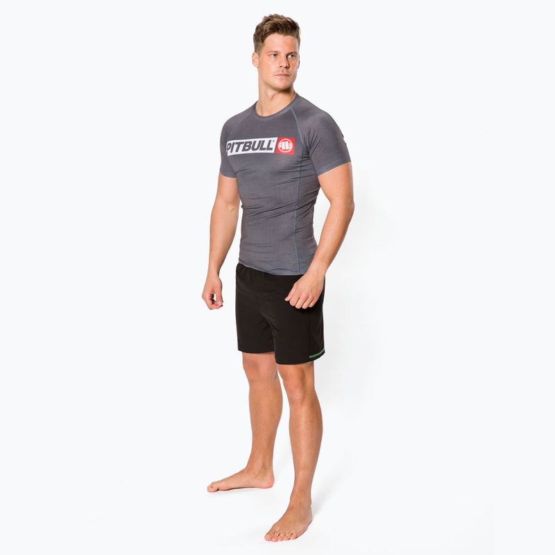 Rashguard męski Pitbull T-S Rash Hilltop grey/melange 2