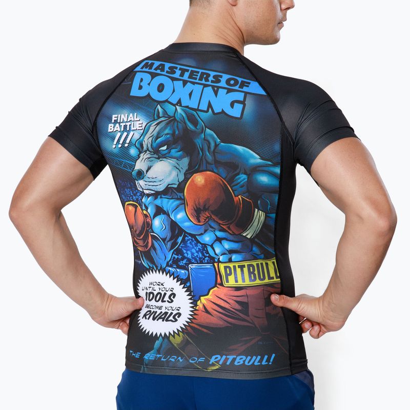 Rashguard męski Pitbull T-S Rash Master Of Boxing black 3