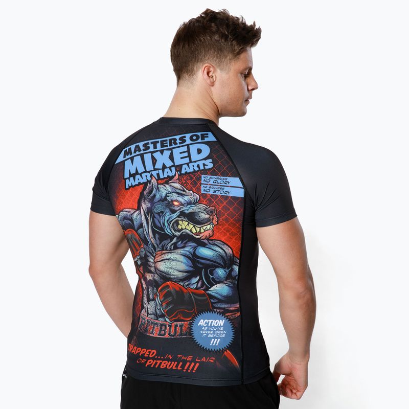 Rashguard męski Pitbull T-S Rash Master Of Mma black 3