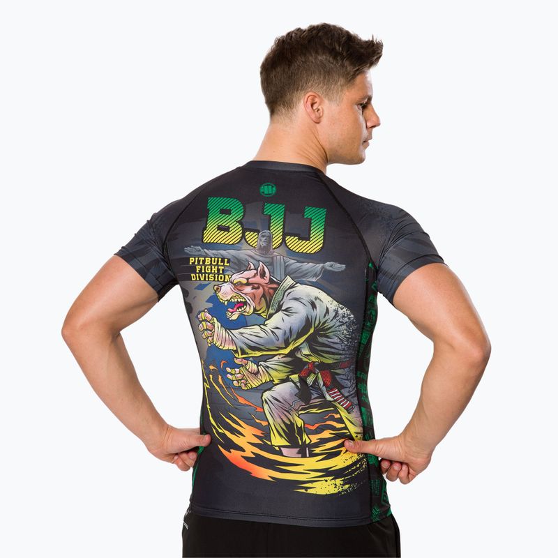Rashguard męski Pitbull Rash T-S Masters Of BJJ black 3
