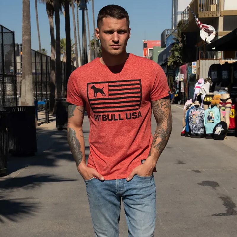 Koszulka męska Pitbull T-S Pitbull USA red 8