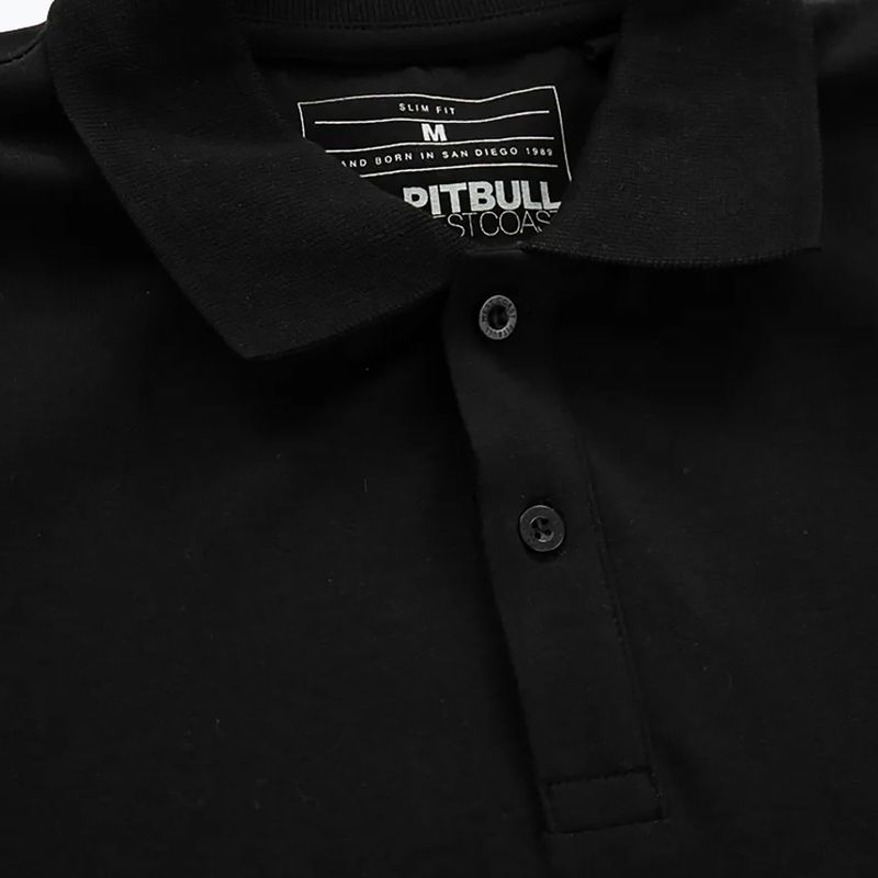 Koszulka polo męska Pitbull Polo Jersey Small Logo 210 GSM black 3