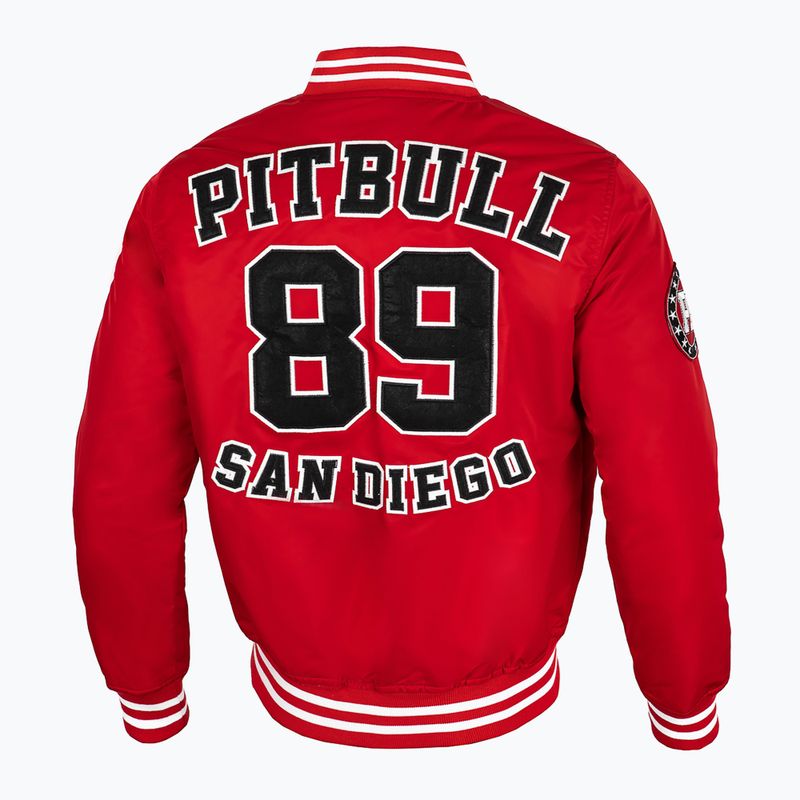 Kurtka męska Pitbull Silverwing Padded Varsity red 3