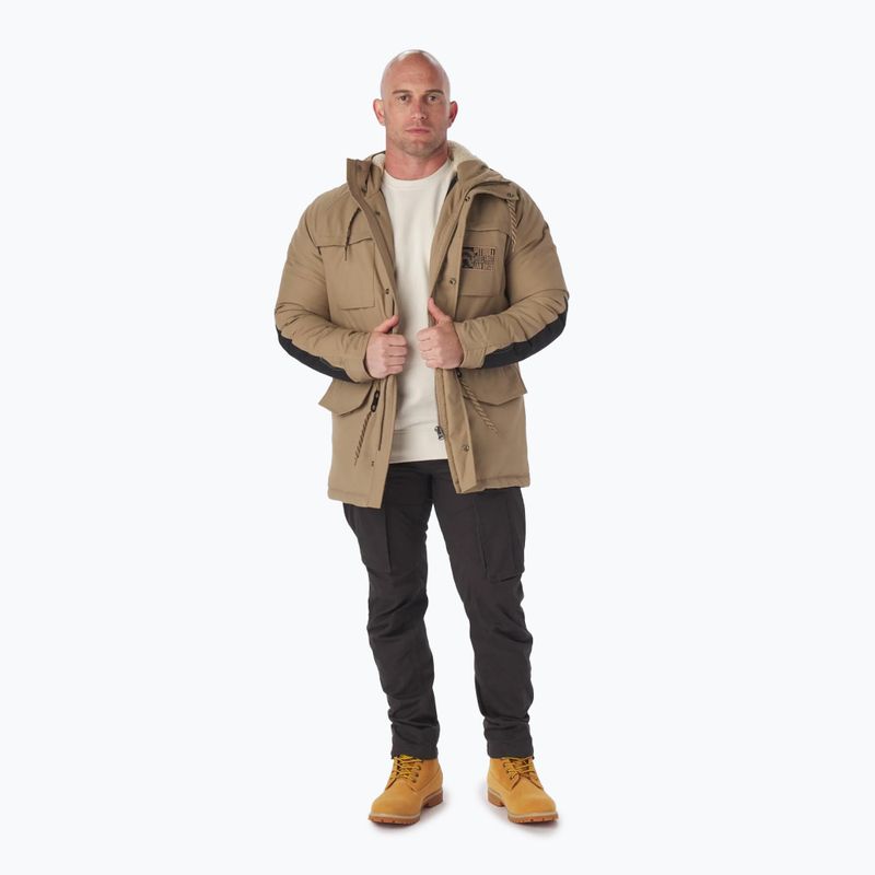 Kurtka zimowa męska Pitbull Gunner Hooded Parka dark sand 2