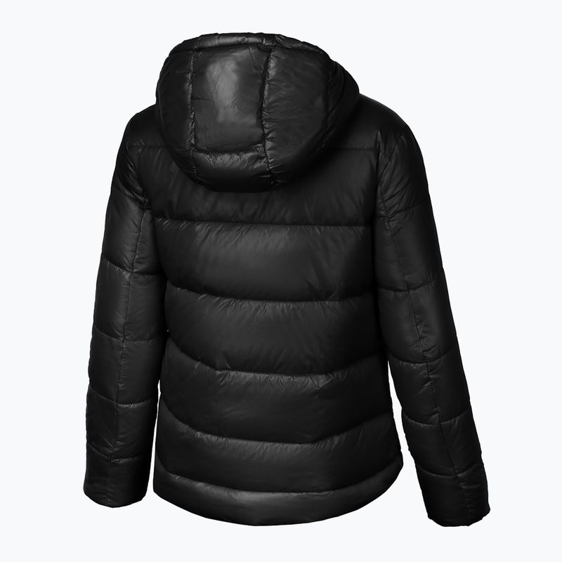 Kurtka zimowa  damska Pitbull Shine Quilted Hooded black 5