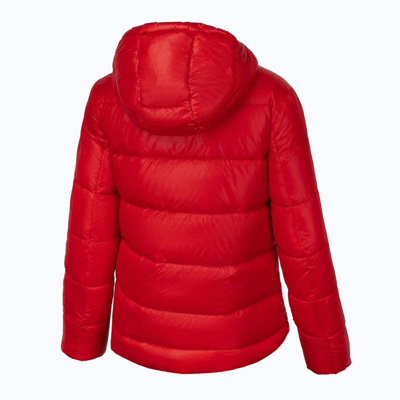 Kurtka zimowa damska Pitbull Shine Quilted Hooded red 5