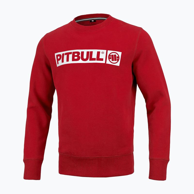 Bluza męska Pitbull Crewneck Hilltop Terry Group red