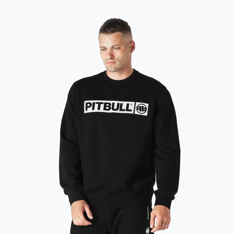 Bluza męska Pitbull Crewneck Hilltop Terry Group black