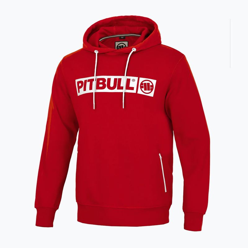 Bluza męska Pitbull Hooded Hilltop Terry Group red 3