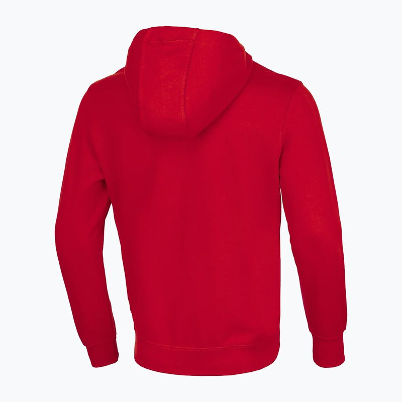 Bluza męska Pitbull Hooded Hilltop Terry Group red 4